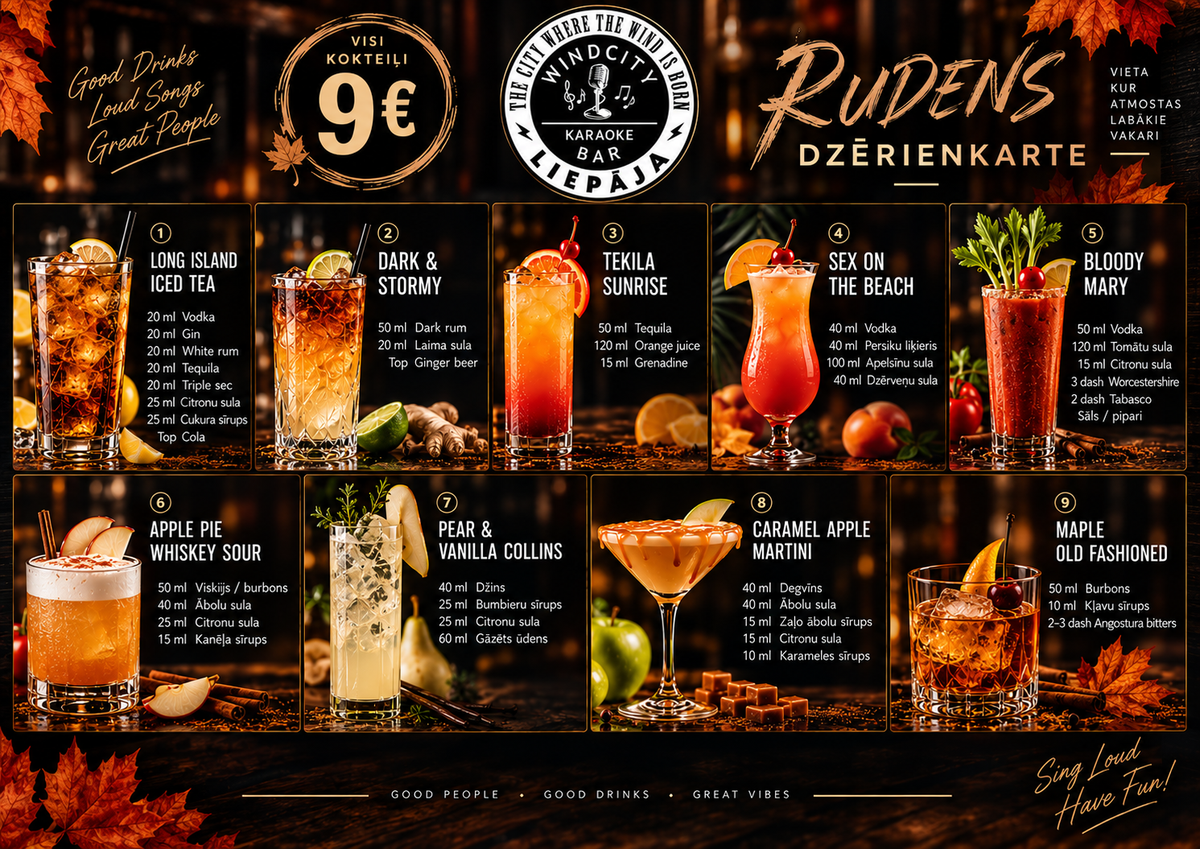 WindCity kokteiļkarte 1